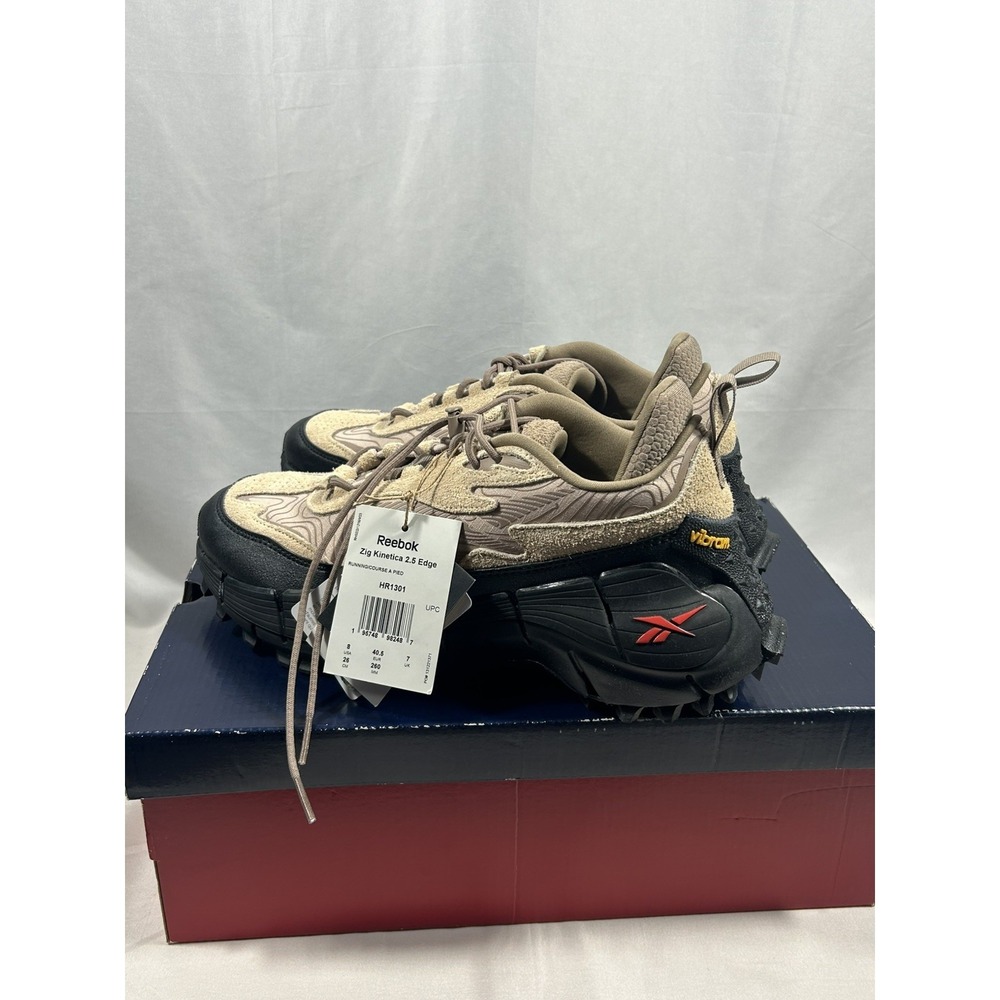 Reebok Zig Kinetica 2.5 Edge HR1301 Vibram Running Trail Shoes Size 8 US New Box